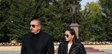 President Ilham Aliyev and First Lady Mehriban Aliyeva visited Shamakhi district (PHOTO)