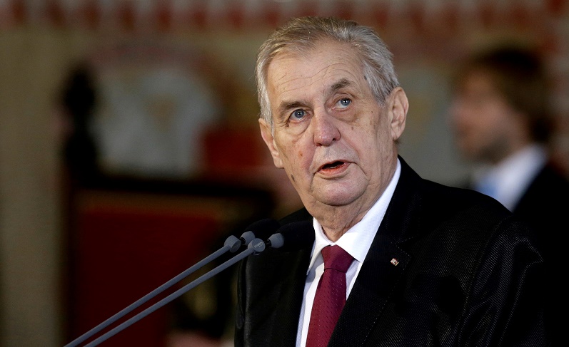 Hospitalized Czech president expects to name opposition head as PM