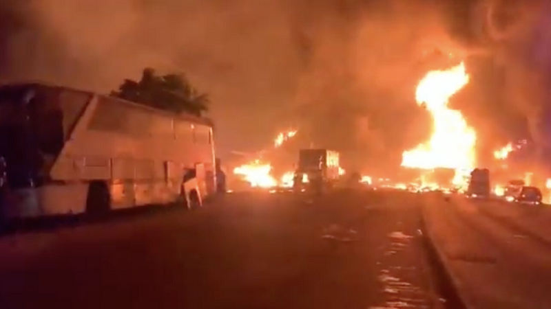 Over 100 people killed in fuel tanker explosion in Sierra Leone