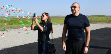 Azerbaijani president and first lady arrive in Shusha city for visit (PHOTO)