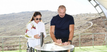 Azerbaijani president and first lady lay foundation stone for Shusha Radio and Television Broadcasting Station