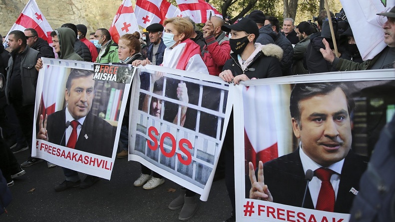 Georgia’s ex-president Saakashvili ‘critical’ after hunger strike