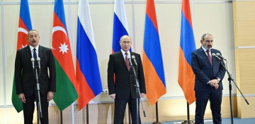 Leaders of Azerbaijan, Russia and Armenia sign joint statement (PHOTO)