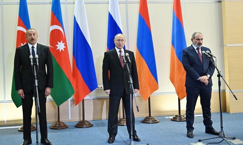 Leaders of Azerbaijan, Russia and Armenia sign joint statement (PHOTO)
