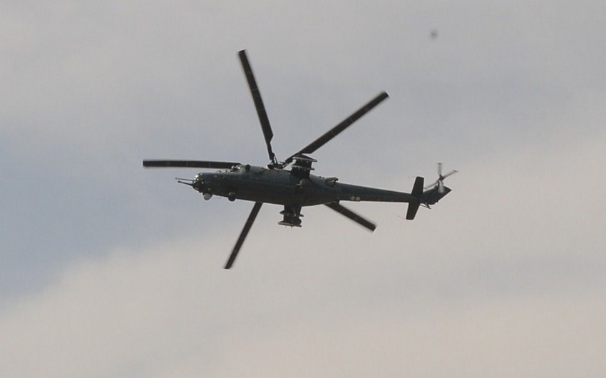 Military helicopter crashes in Azerbaijan