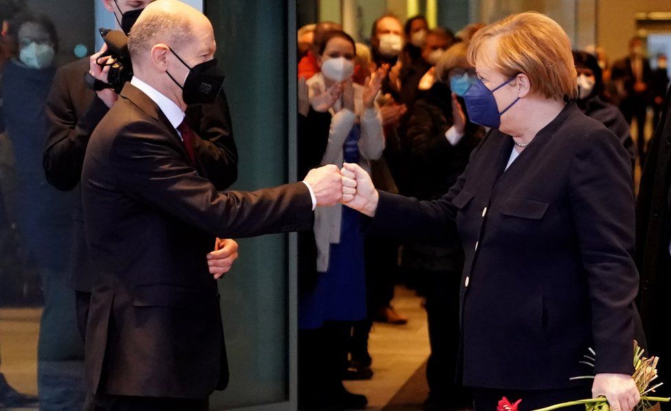 Olaf Scholz sworn in as Germany's new chancellor,