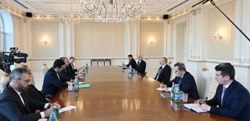 President Ilham Aliyev received Iranian foreign minister