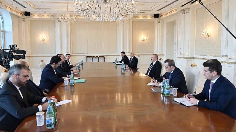 President Ilham Aliyev received Iranian foreign minister