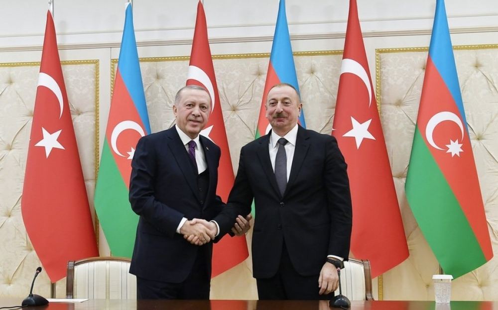 Turkish President Recep Tayyip Erdogan congratulates President of Azerbaijan Ilham Aliyev