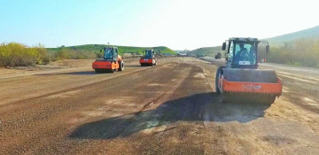 Azerbaijan continues construction of Fuzuli-Hadrut highway (PHOTO)