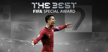 Cristiano Ronaldo receives special recognition at The Best awards