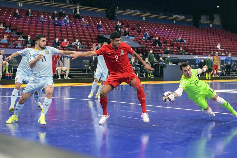 Azerbaijan draw 2-2 with Spain in UEFA Futsal Euro 2022