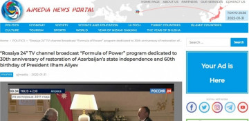 Japanese news portal publishes President Ilham Aliyev`s interview with “Rossiya 24”