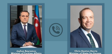 Azerbaijani FM, UK Minister for European Neighborhood and Americas hold phone conversation