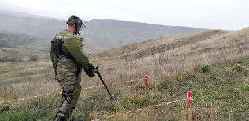 Azerbaijani SBS demines 386 hectares of liberated territory