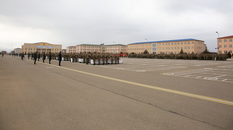 Nakhchivan garrison troops hold military oath-taking ceremonies