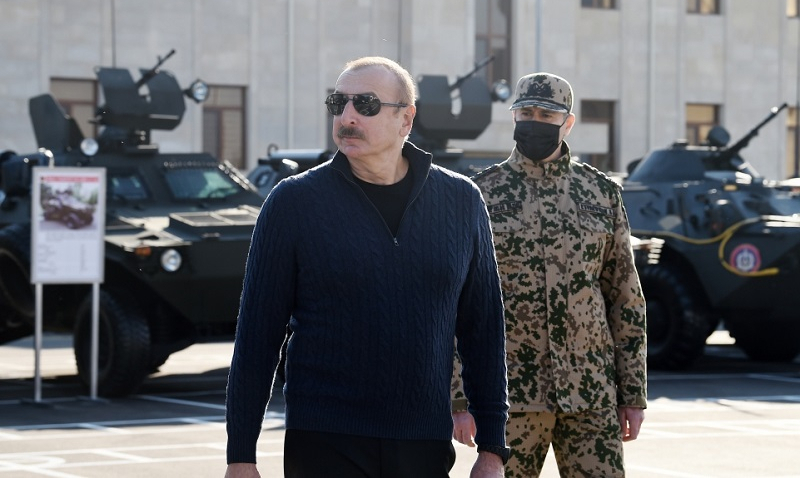 President Ilham Aliyev attends opening of newly built military campus of Internal Troops