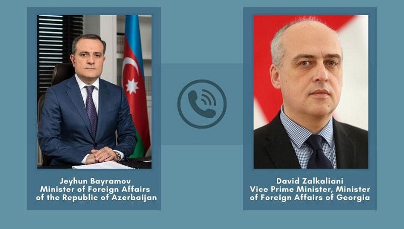 Azerbaijani, Georgian foreign ministers hold phone call