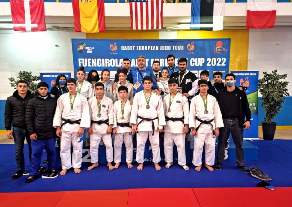 Azerbaijani judokas rank first in overall medal table of Fuengirola Cadet European Cup 2022