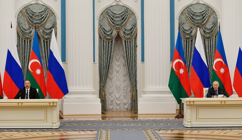Russia, Azerbaijan agreed to promote speedy unblocking of all economic and transport ties in region, Putin says 