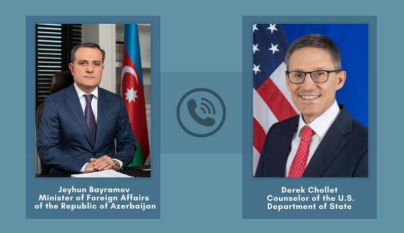 Azerbaijani FM discusses situation in Ukraine with with Counselor of US Department of State