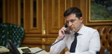 Zelenskyy holds phone conversation with Macron and Johnson