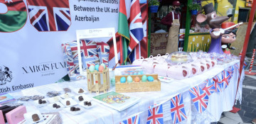A fair organized in Baku on the occasion of the 30th anniversary of diplomatic relations with Britain
