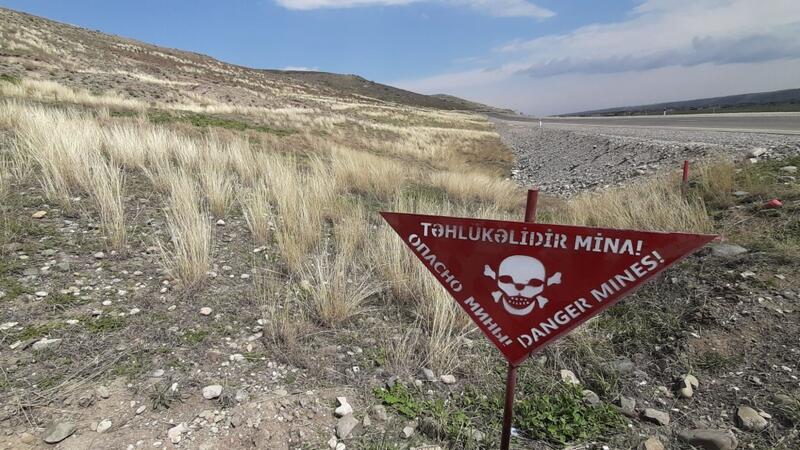 A civilian steps on landmine in Azerbaijan's Fuzuli