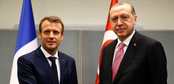 Turkish president meets French counterpart as part of bilateral talks at NATO leaders' summit