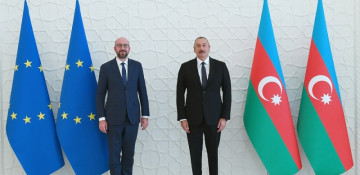 President Aliyev congratulates Charles Michel on re-election as European Council president 
