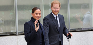 UK's Prince Harry and Meghan visit Queen Elizabeth