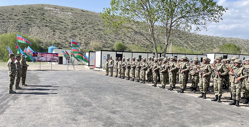 Azerbaijan improving provision of troops stationed in its liberated territories (VIDEO)
