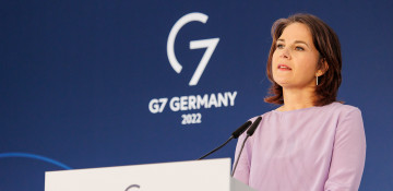 German foreign minister says she supports Finland and Sweden joining NATO