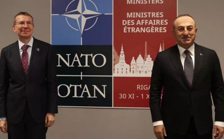 Turkish, Latvian FMs discuss NATO bids by Sweden, Finland
