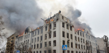 Russian forces have shelled Kharkiv district