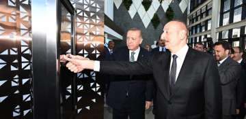 Azerbaijani and Turkish presidents attend opening of Baku “ASAN xidmet” center No7 and “Bilim Baku” center