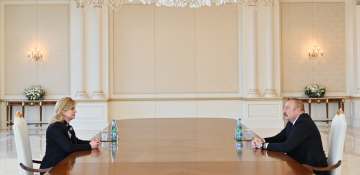President Ilham Aliyev received former President of Croatia
