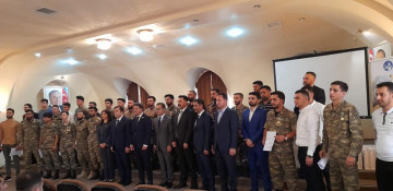 Azerbaijani war veterans awarded international certificates (PHOTO)