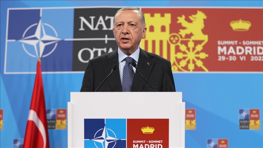 Erdogan: NATO recorded PKK/PYD/YPG, FETO as terror groups for 1st time