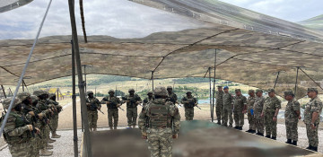 Azerbaijan's Defense Minister watched training of commandos in Khojavand (VIDEO)
