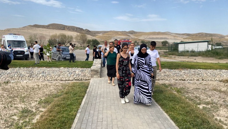 Residents of Azerbaijan's Aghali village return to their native land