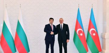 President Ilham Aliyev, Prime Minister of Bulgaria Kiril Petkov had joint working dinner