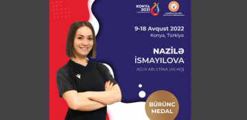 Azerbaijani female weightlifter earns bronze at 5th Islamic Solidarity Games