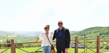 President Ilham Aliyev and First Lady Mehriban Aliyeva attended inauguration of “Basgal Resort & Spa” hotel in Ismayilli