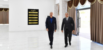 President Ilham Aliyev attended opening of Young Artists Center and Museum of State Symbols in Aghsu