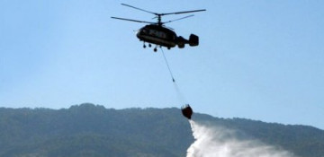 Azerbaijan's MES involves helicopters to extinguish fires in Shabran and Gabala