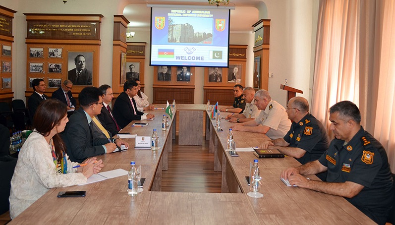 Pakistani delegation visits Azerbaijan National Defense University