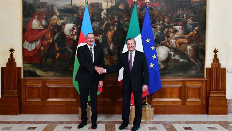 Azerbaijani president meets with Italian prime minister 