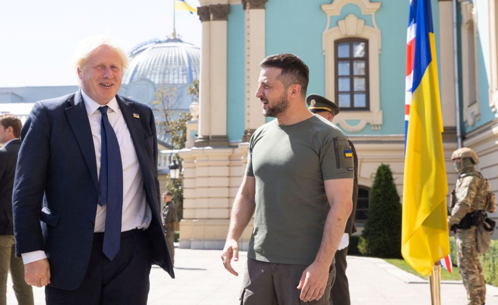 Ukraine's president says he praises 'bravery' of UK's Johnson in call