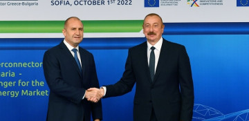 Azerbaijani president attends inauguration of Greece-Bulgaria Gas Interconnector